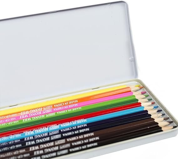 12 Count Color Pencil Box Set Nifty Spot