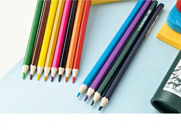 M&G Pack of 24 Color Pencils - Non Toxic - Pre Sharpened - Hexagonal Anti Slip Shape - Image 3