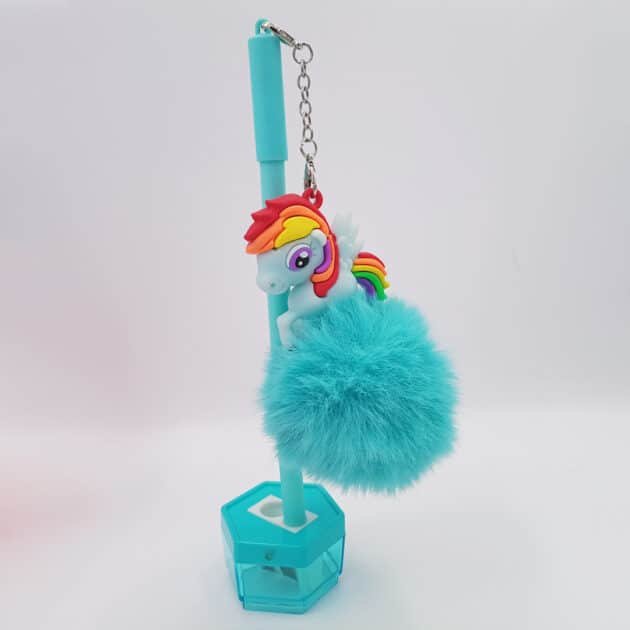 Gel Ink Pen With Cute Fur Unicorn Medal - Image 9