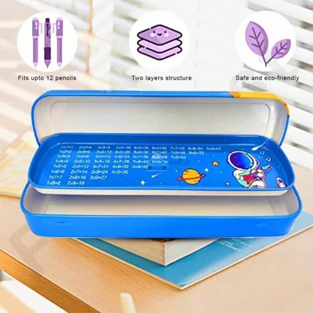Galaxy Club Stationery Set / Gift Set (1 Pencil box 6 Pencils 1 3D Eraser 1 Sharpener) - Image 4