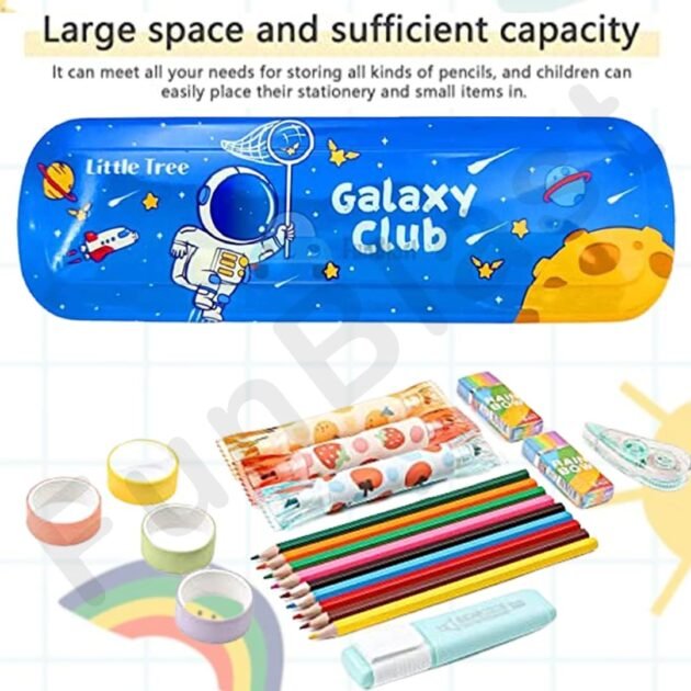 Galaxy Club Stationery Set / Gift Set (1 Pencil box 6 Pencils 1 3D Eraser 1 Sharpener) - Image 5