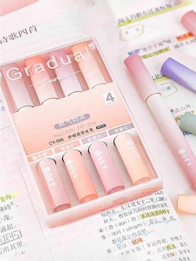Highlighters Markers Pastel Highlighter Pen Set - Image 5