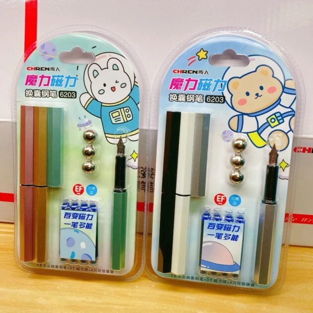 Pikachu Ink Pen Set Including Cartridge.