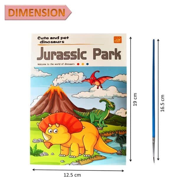 Jurassic Park. Water Coloring Drawing Book - Image 3