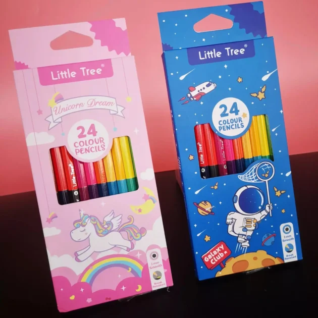 Unicorn & Space Theme based Pencil Colour box comes with 12 Pencils with 24 Colours - Image 2
