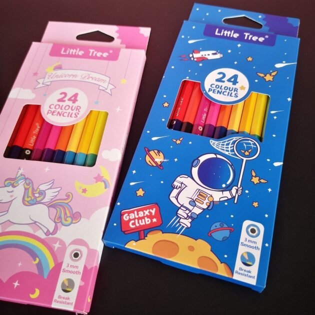 Unicorn & Space Theme based Pencil Colour box comes with 12 Pencils with 24 Colours - Image 3