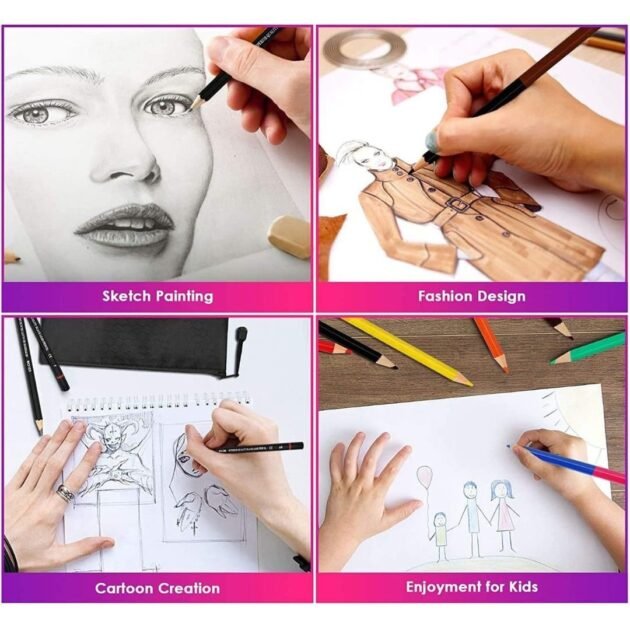 Unicorn & Space Theme based Pencil Colour box comes with 12 Pencils with 24 Colours - Image 7