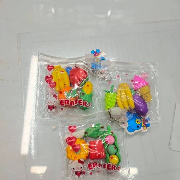 Pack Of 6 Fruits Shape Rubber Eraser Cute Different Shapes - Image 9