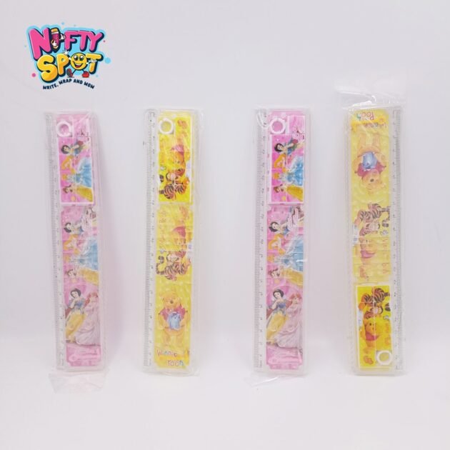 Plastic ruler/ Scale multi-function puzzle game 15cm