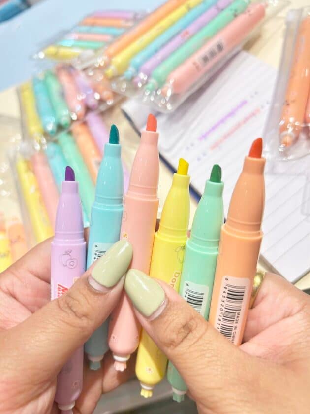 Cute Sausage Shape Cat Highlighter Set of 6 - Image 3