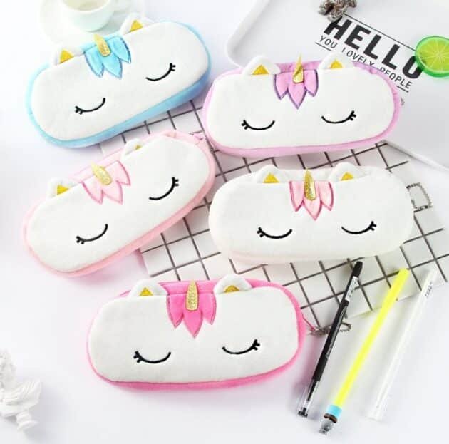 Unicorn Shape stationery FUR Pouch - Image 7