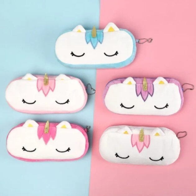 Unicorn Shape stationery FUR Pouch