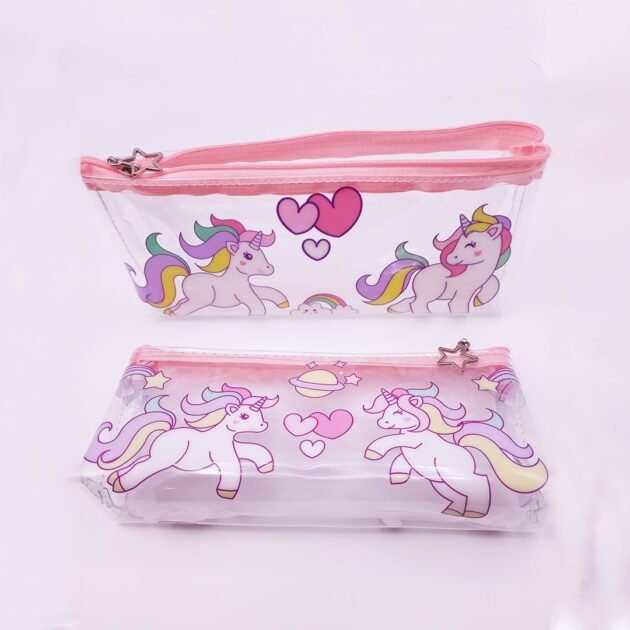 Unicorn Transparent Pencil Pouch ✨🦄 - Image 2