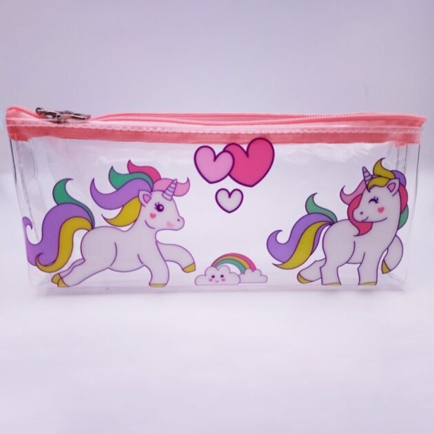 Unicorn Transparent Pencil Pouch ✨🦄