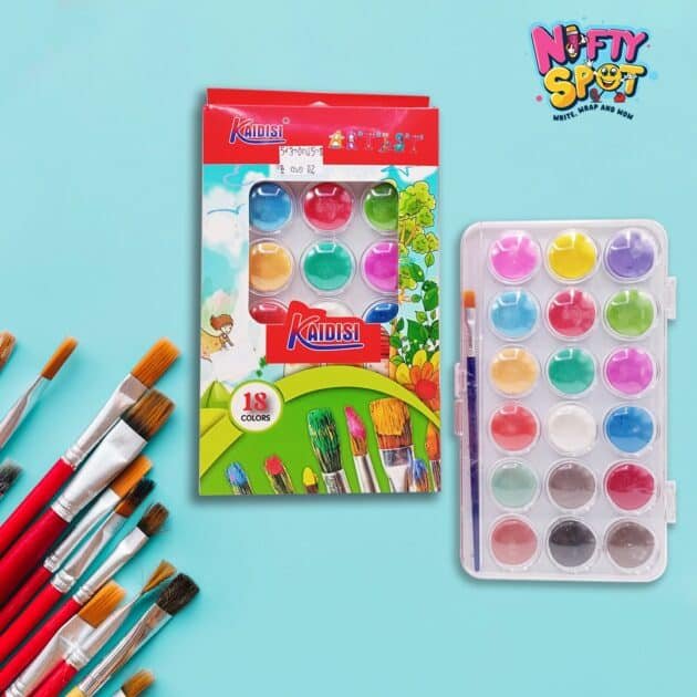 Pack Of 12 or 18 Water Colours