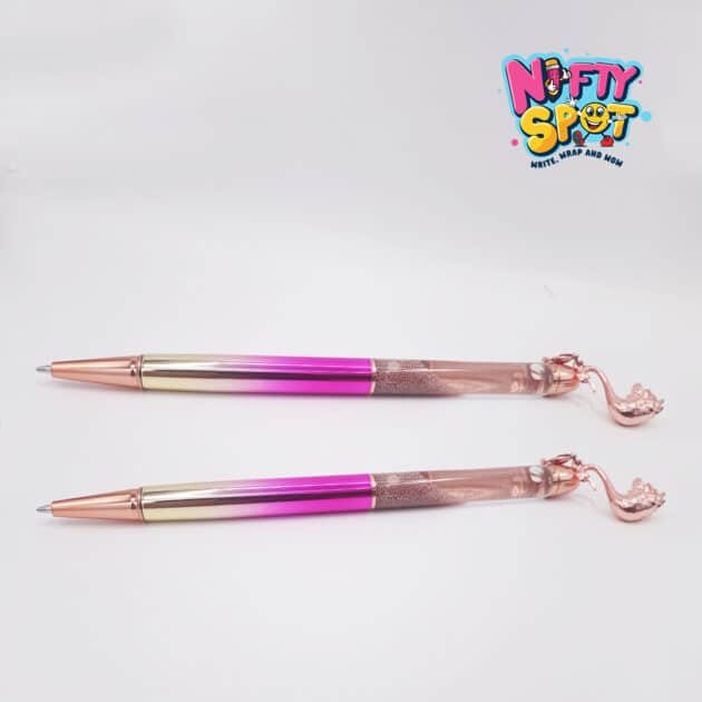 Metal Flamingo ballpoint crystal pen - Image 3