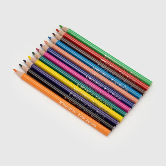 Colored pencils Yalong Jumbo 12 color - Image 3