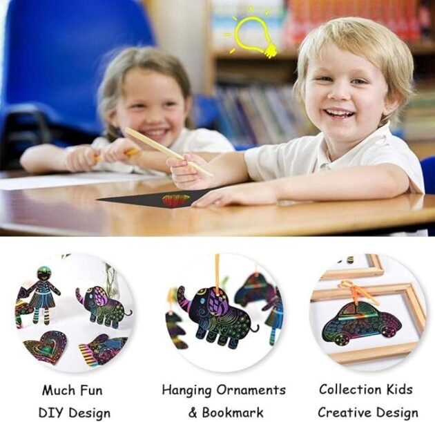Magic Scratch Art Notebooks for kids - Image 3
